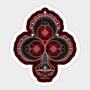 Delicate Ace of Clubs Luxury Edition Sticker